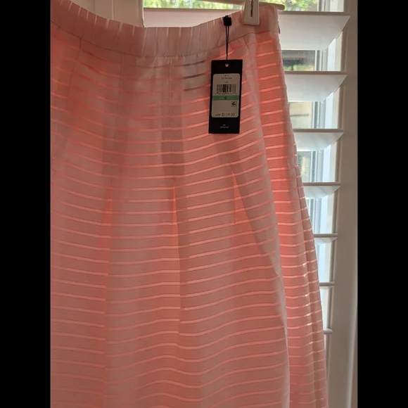 Tommy Hilfiger Pink Pleated A-Line Skirt NWT - Picture 2 of 8